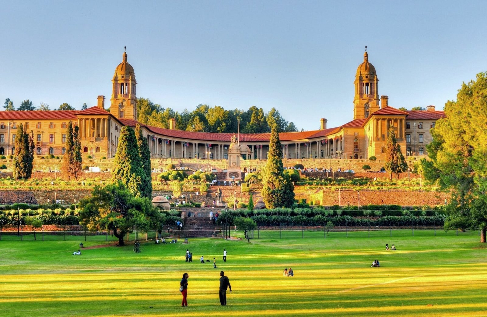Union Buildings and gardens in Pretoria, South Africa.